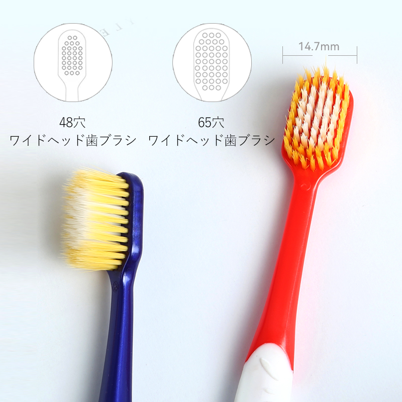 軟毛薄型ワイドヘッド大人用家庭歯ブラシ 1本缩略图4